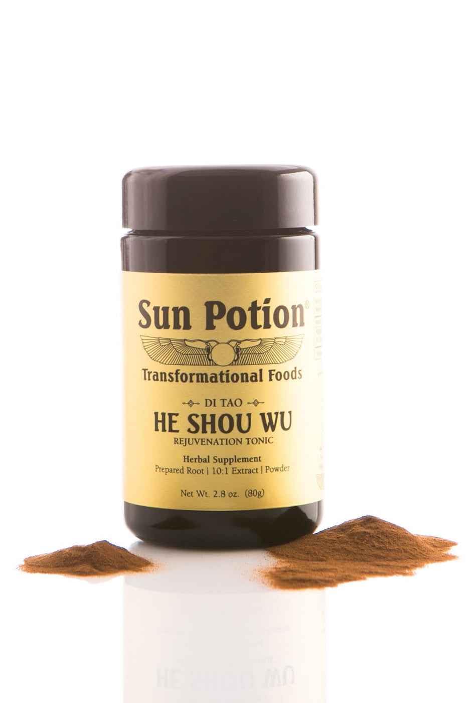 Sun Potion He Shou Wu Powder 10:1 Extract 200g Fo-Ti Root (Polygonum Multiflorum), 90.3 oz
