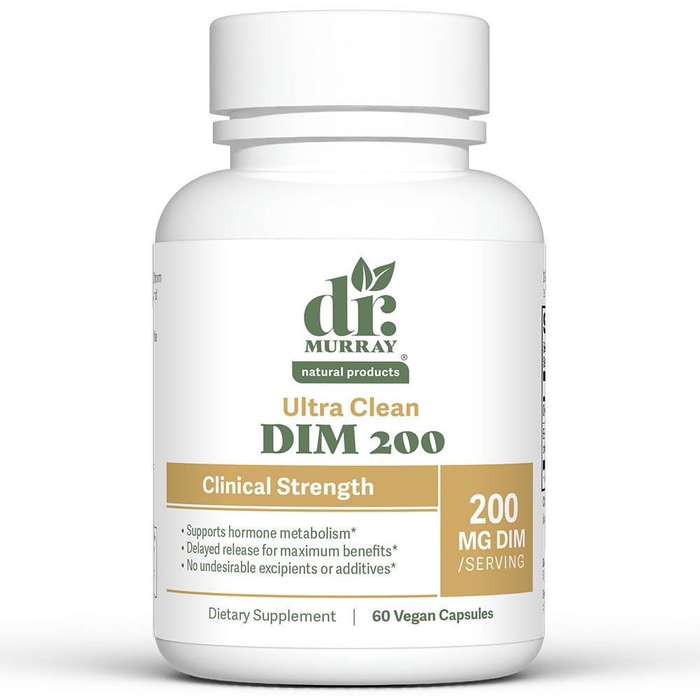 Dr. Murray Natural Products Ultra Clean DIM & Bioperine Vegan Capsules, 120 Capsules