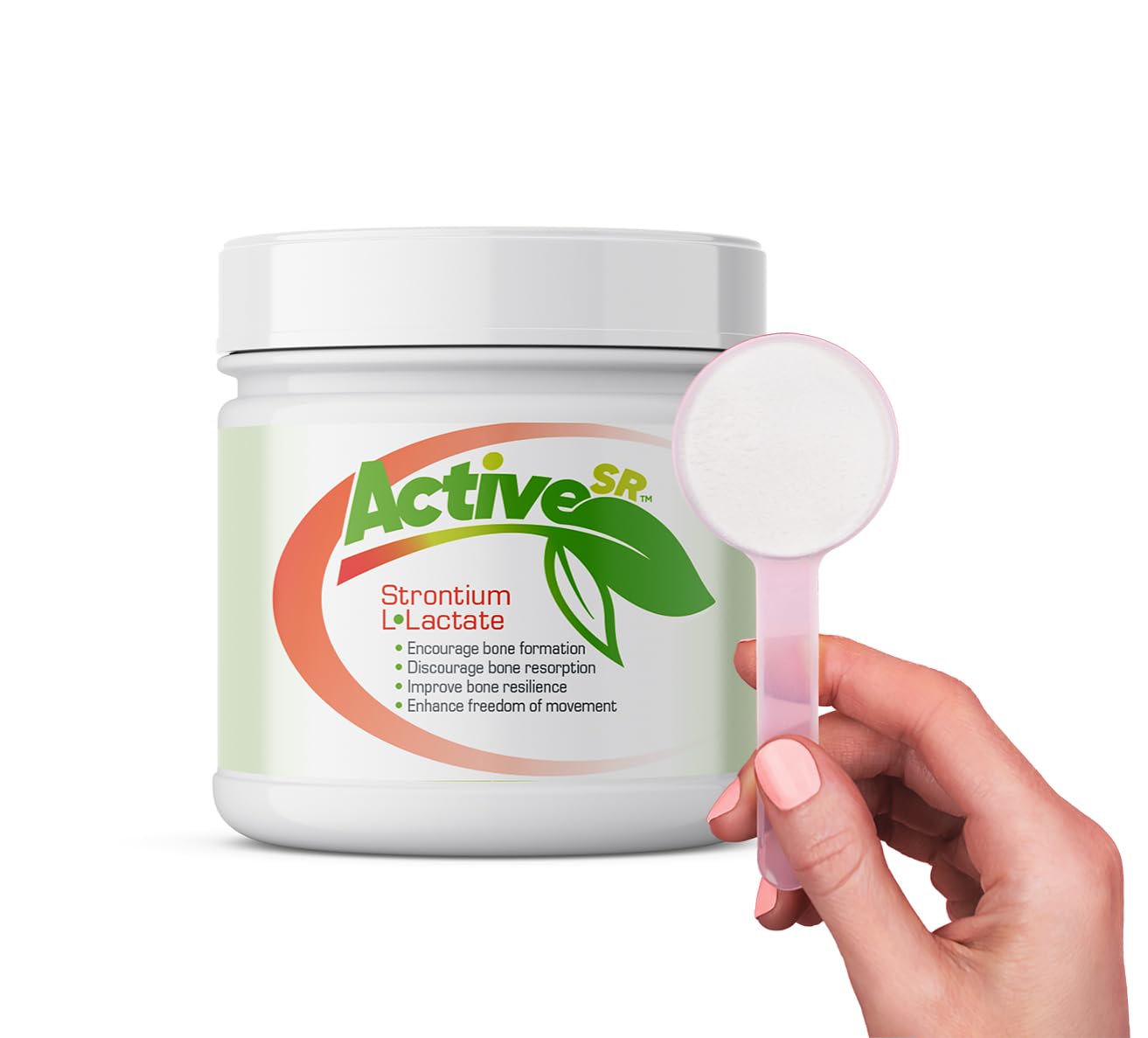 ActiveSR Strontium Lactate Powder for Bone Health Support, 3 Month Supply