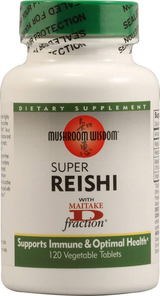 Mushroom Wisdom Maitake Mushroom Super Reishi Capsules 120 Count