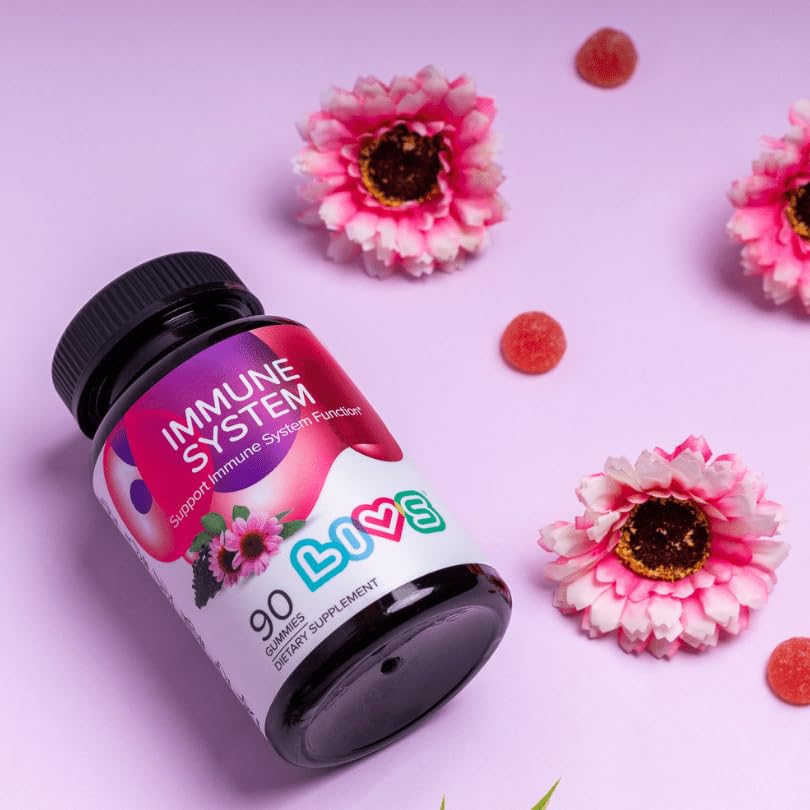 LIVS Immune System Elderberry Gummies 90 Ct