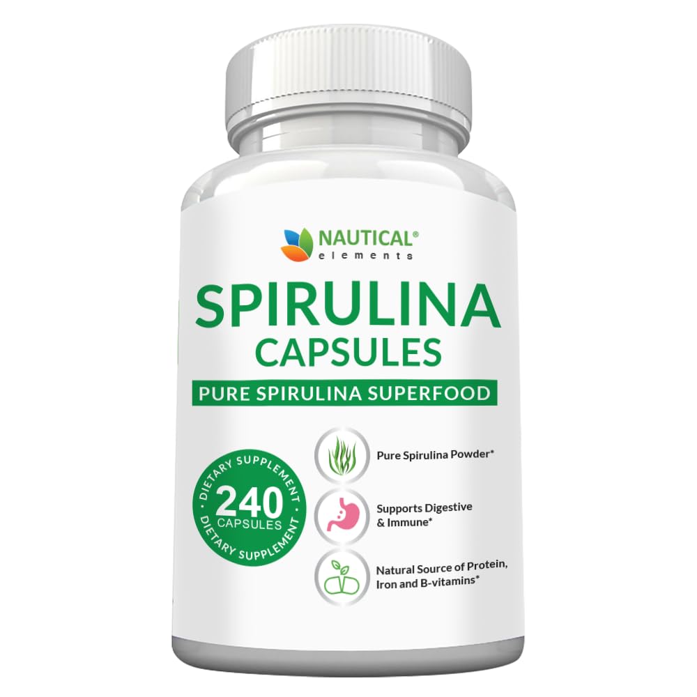 Nautical Elements Spirulina Capsules, 240 Capsules