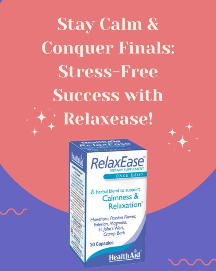 HealthAid RelaxEase Herbal Blend Capsules 30