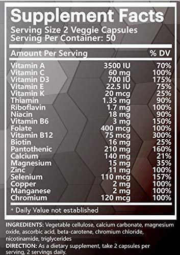 Na'trition Tonic Energy MultiVitamin Capsules 100 Capsules