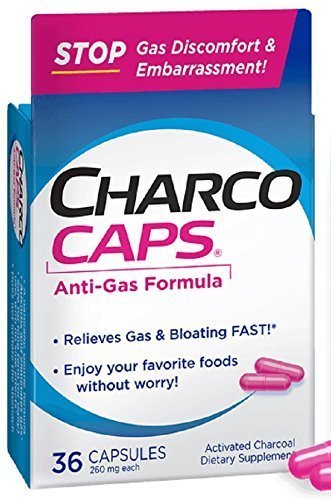 Charcocaps Activated Charcoal 260 mg Capsules 72