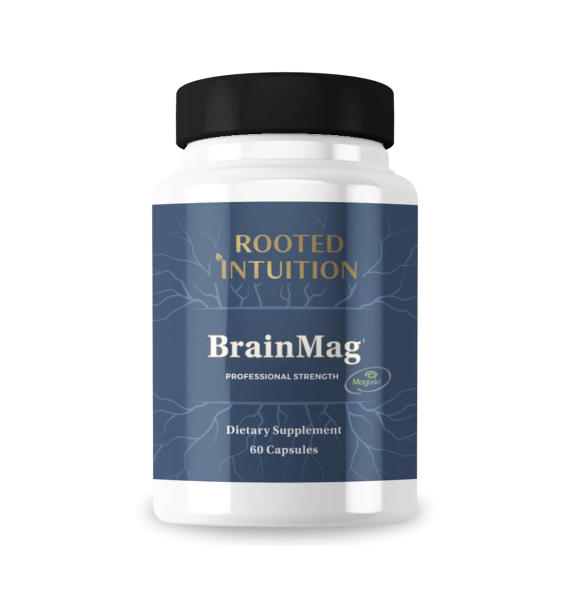 Rooted Intuition BrainMag Magnesium L-Threonate Capsules, 60 Capsules