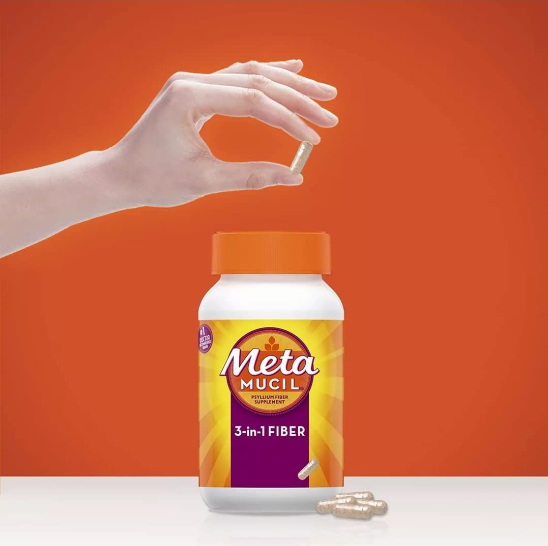 Metamucil Fiber Therapy for Regularity, Fiber Supplement 340 Capsules
