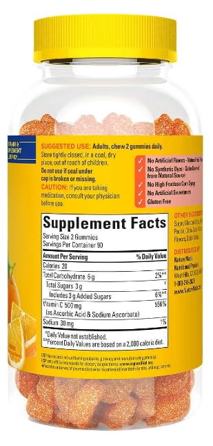Nature Made Vitamin C Extra Strength Gummies, 180 Count