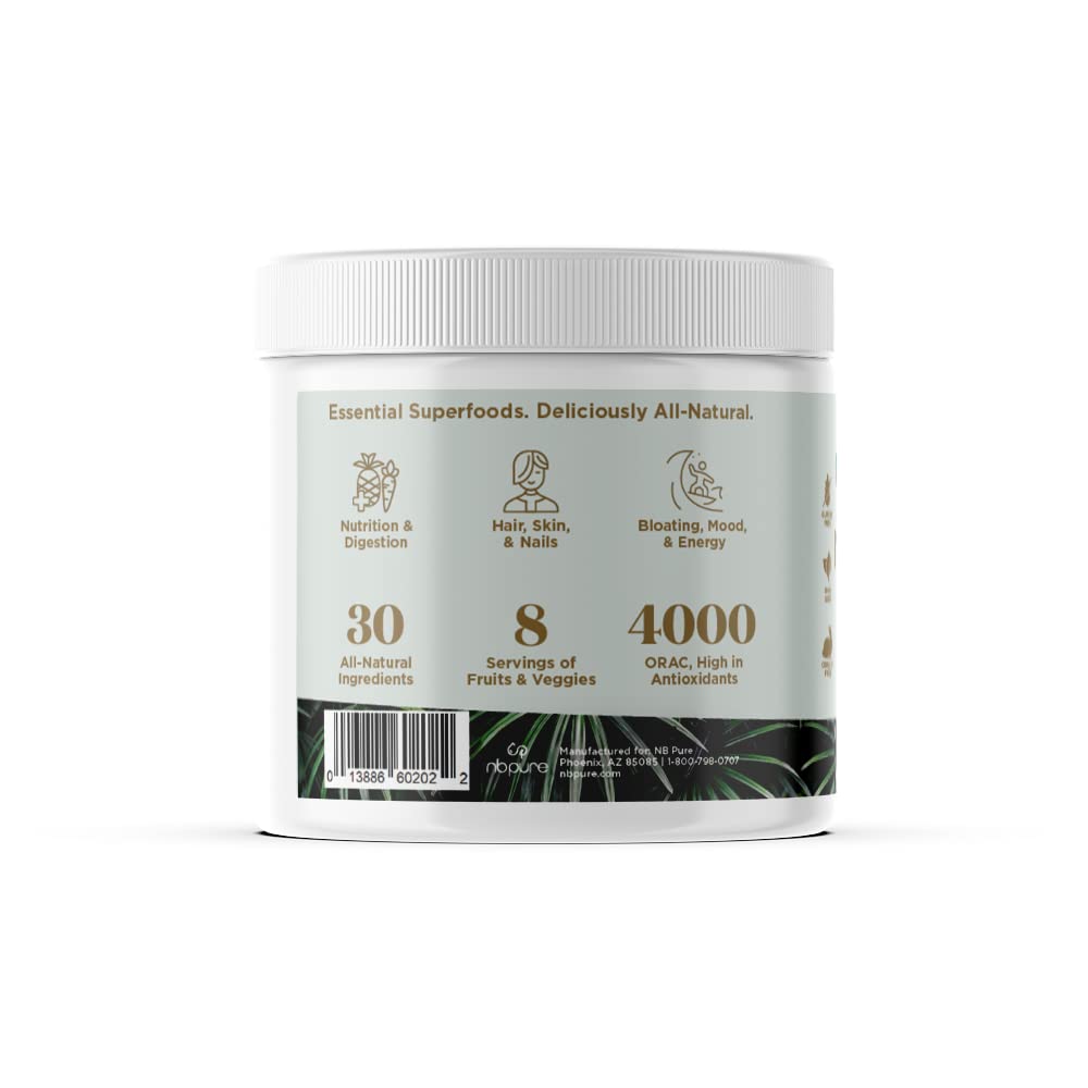 nbpure Earthy Andy Superfood Paradise, Mango Pineapple Powder 6.35 oz