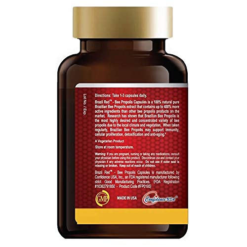 Confidence USA Brazil Red Bee High Concentrate Propolis Softgels 120
