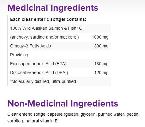 Webber Naturals Wild Alaskan Salmon & Fish Oil 300 mg EPA/DHA Softgels, 220