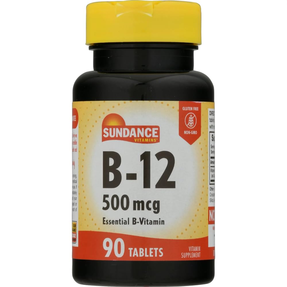 Sundance Vitamin B-12 500 mcg Tablet, 270 Tablets