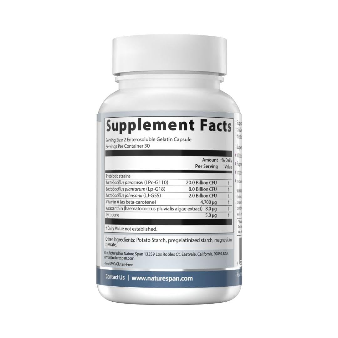 NATURESPAN Skin Probiotic Complex 60 Veggie Capsules