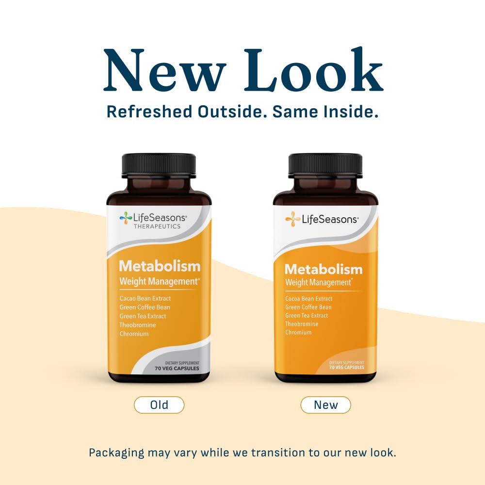 LifeSeasons Metabolism Weight Control Support & Energy Boosting Supplement 140 Capsules