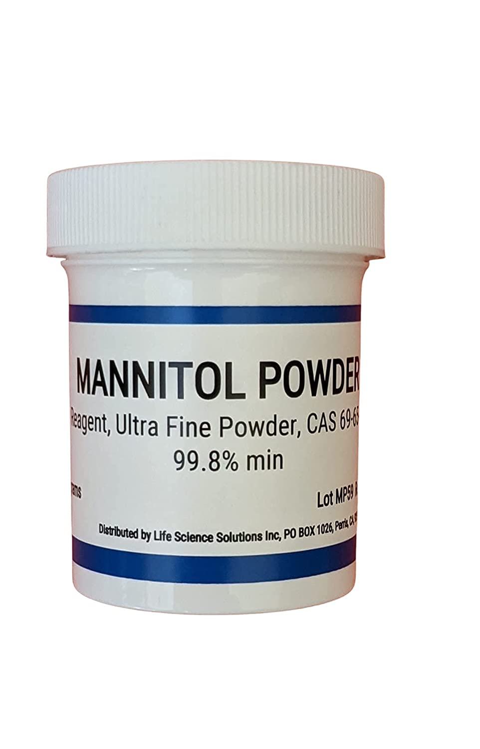 Life Science Solutions D-Mannitol Powder 99%+ 50 Grams