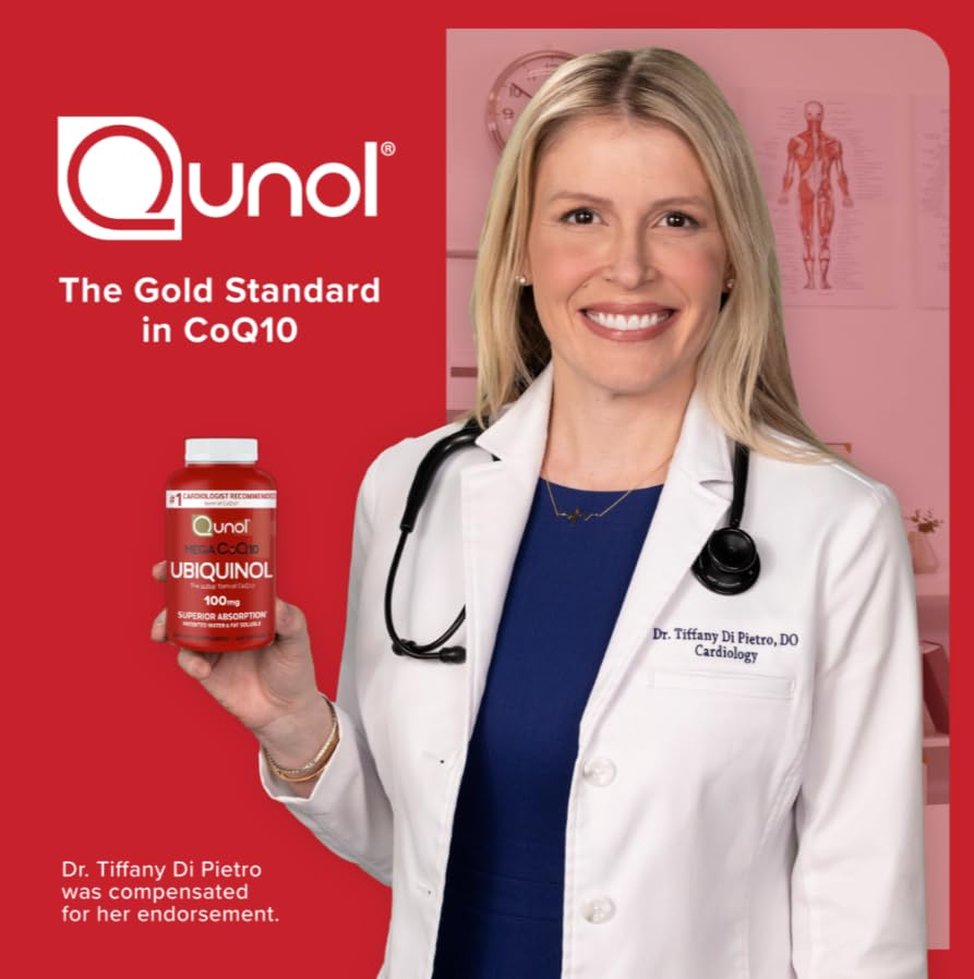 Qunol Mega Ubiquinol CoQ10 100mg Softgels 240 Count