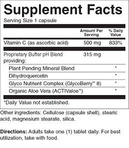 Country Life Buffer C Vitamin C with Bioflavonoids, Buffered, 500 mg, 120 Capsules