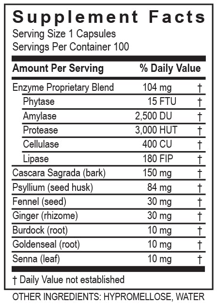 TRANSFORMATION ReleaseZyme Blend Enzymes Capsule, 100 Count