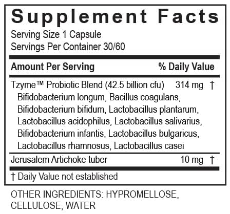 TRANSFORMATION Genesis of Good Health Enzyme Probiotic 42.5 Supplement Capsule 30 Count
