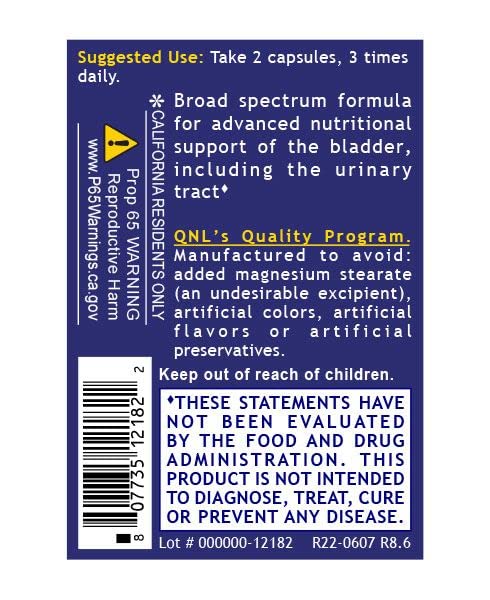 Quantum Nutrition Quantum Bladder Support Cranberry Capsule, 60 Capsules