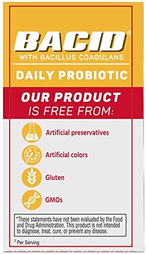 BACID Bacid Daily Probiotic with Bacillus Coagulans Capsule 100 Count
