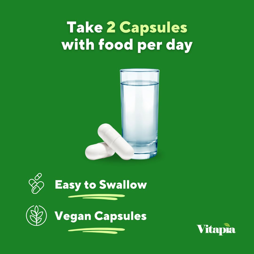 Vitapia Organic Broccoli Sprout & Broccoli Extract for Sulforaphane 120 Veggie Capsules