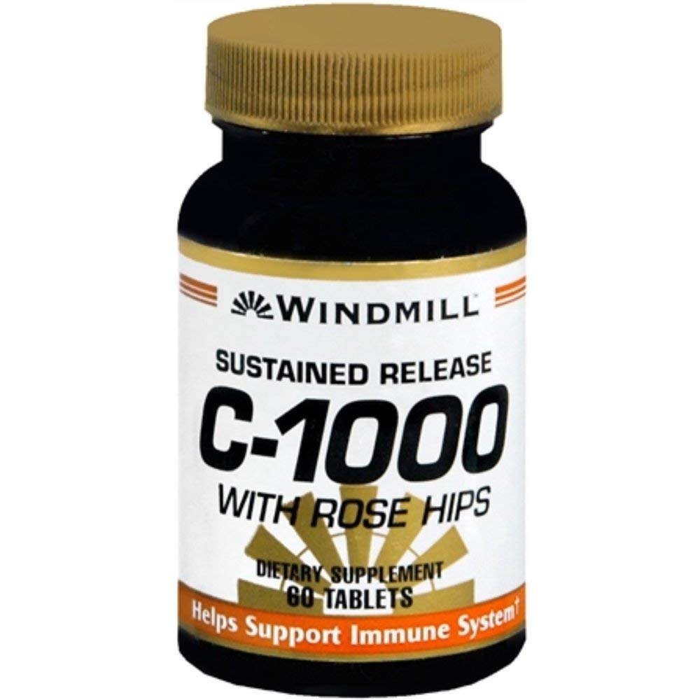 Windmill Vitamin C 1000mg Tablet, 60 Count