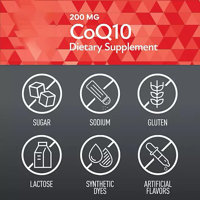 Generic CoQ10 200 mg Capsules, 180 Count