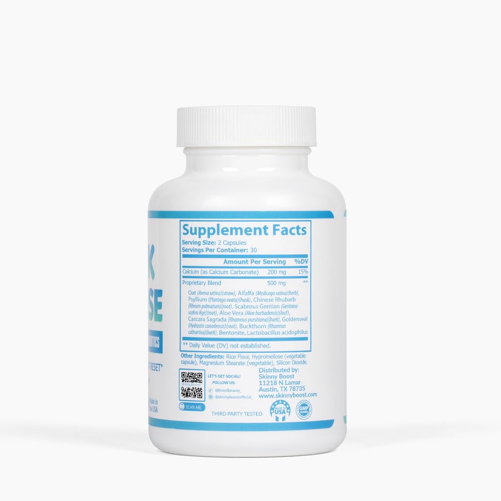 SkinnyBoost Quick Cleanse Vegan Capsules for Weight Support Capsule 60 Count
