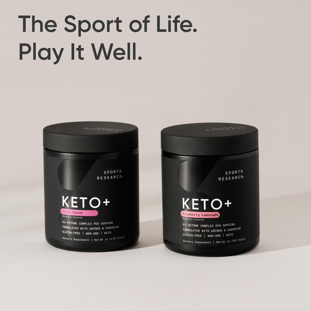Sports Research Keto Plus Exogenous Ketones with goBHB Powder 11.2 Ounce