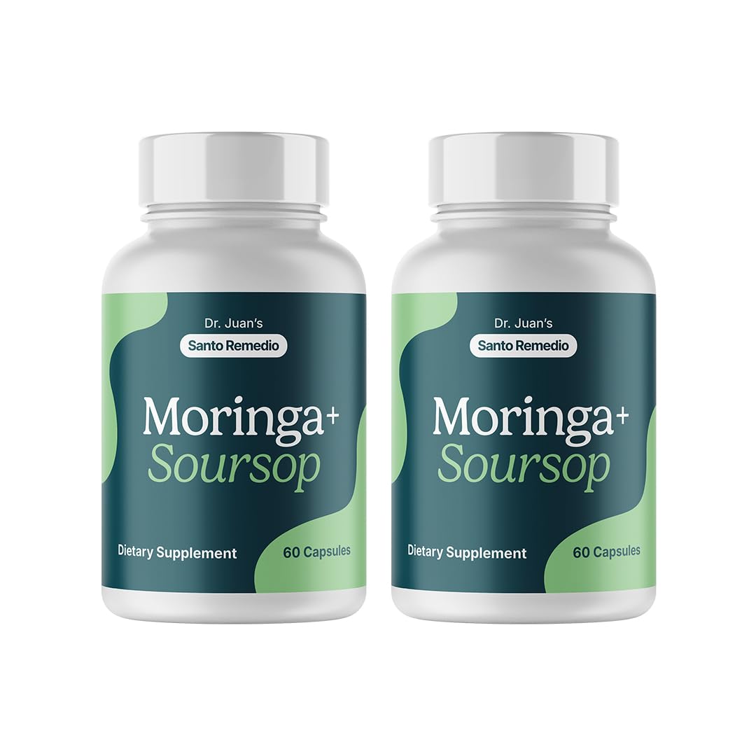 Santo Remedio Moringa and Soursop Dietary Supplement Capsule 120 Count