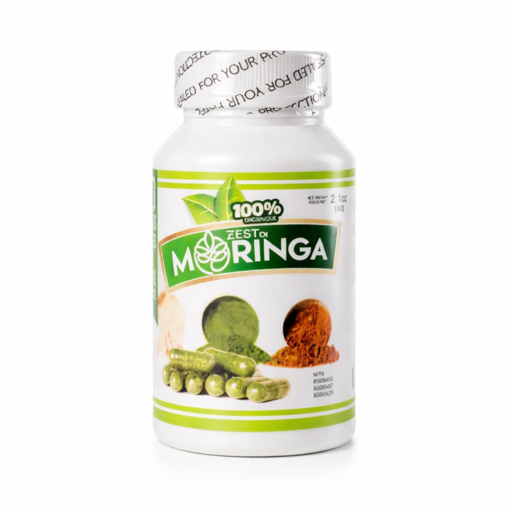 Zest Of Moringa Moringa Oleifera Capsule Supplement Capsule 100 Capsules