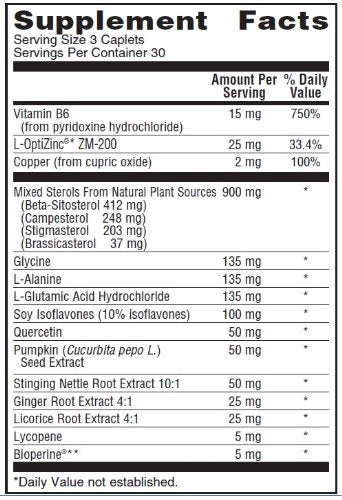 UniScience Group Pros-TEROL Prostate Relief with 900 mg Plant Sterols, Pumpkin Seed, Stinging Nettle Root, Ginger Root, Licorice Root Extracts 180 Tablets