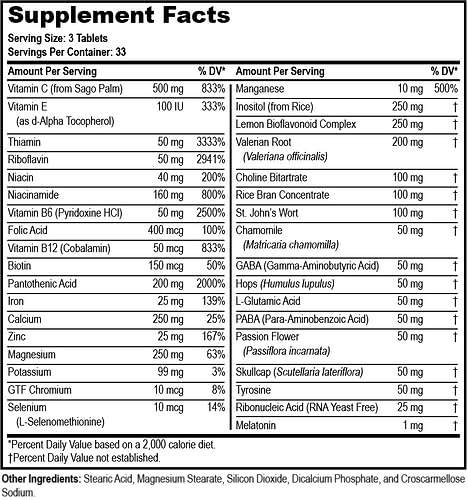 Nutriya Stress Support Better Sleep Tablets, 100 Count