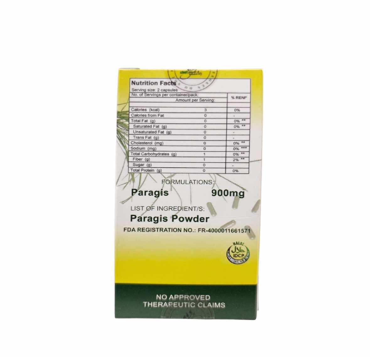 Generic Paragis Gold Capsules & Herbal Tea Bundle Paragis 900mg x 60 Capsules + Paragis with Moringa & Guyabano Tea 20 Sachets