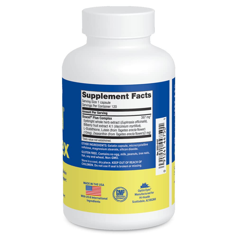 Optim Nutrition Ocucel Complex Advanced Eye Support, 120 Capsules