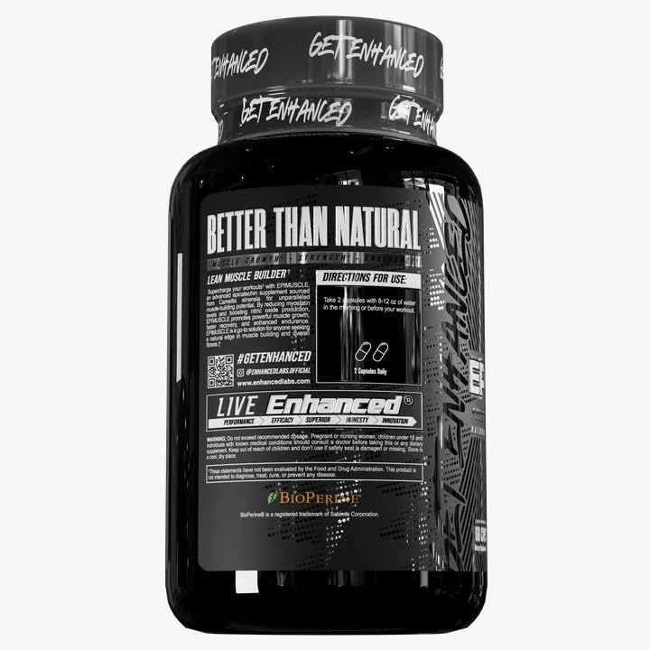 Enhanced Epimuscle – Natural Plateau Breaker Supplement with Epicatechin – Supports Muscle Growth, Strength & Endurance Powder 17.7 oz