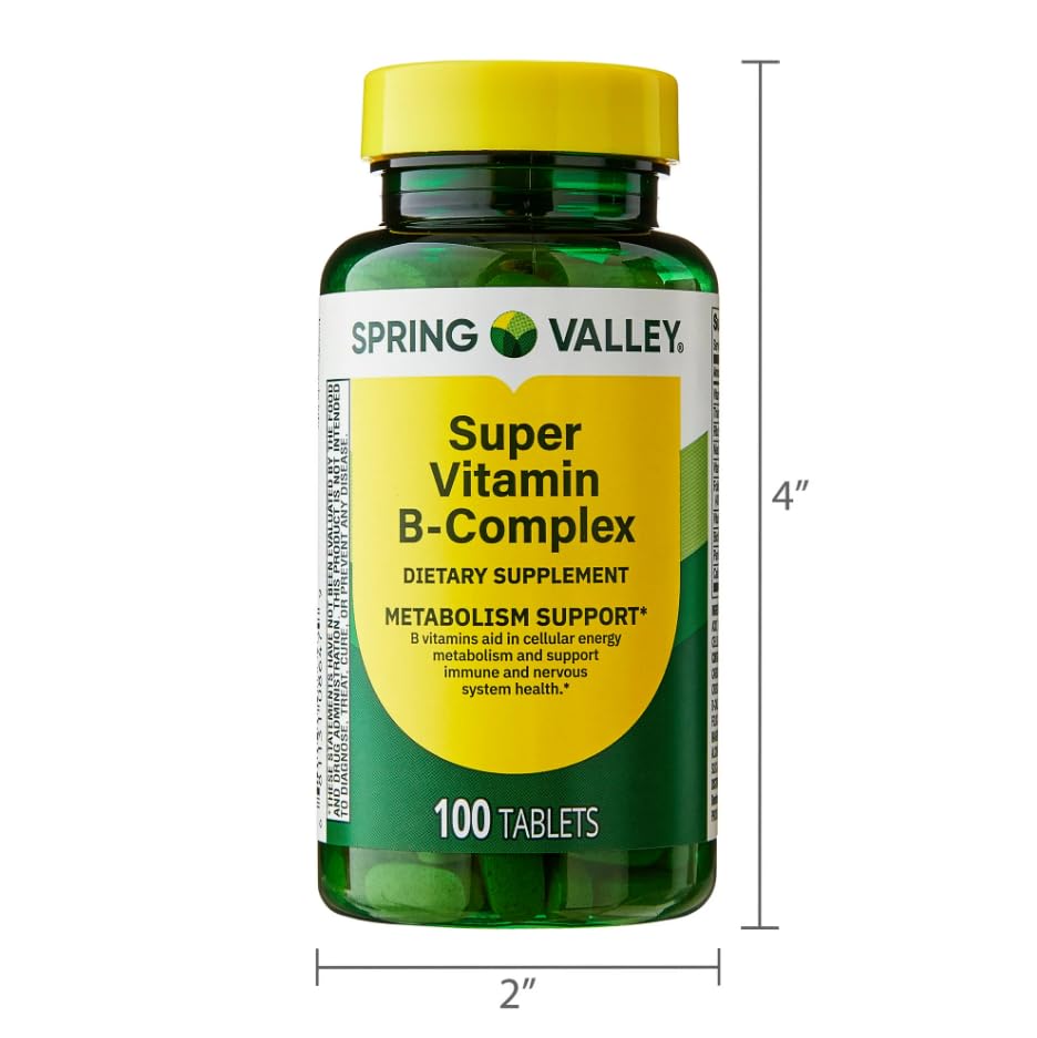 Generic Super Vitamin B-Complex Dietary Supplement Tablets 250
