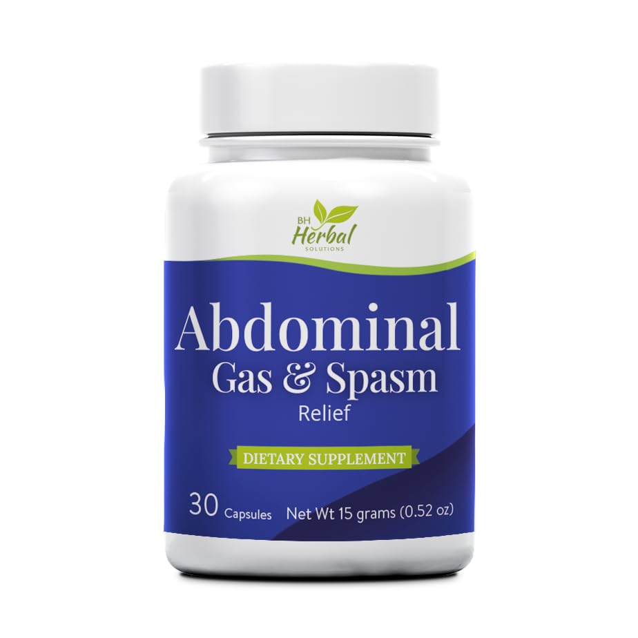 BH Herbal Solutions Digestive Comfort & Gas Relief – Herbal Support for Abdominal Wellness – 100% Natural and Herbal 30 Capsules