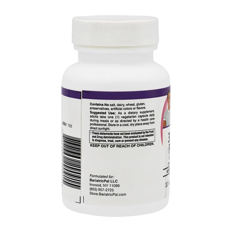BariatricPal Prebiotic & Probiotic 35 Billion CFU Gastrointestinal & Immune Health Capsules, 30 Count