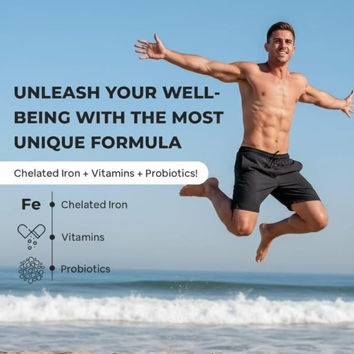 Generic Forever Chelated Iron Folic Acid with VIT.C, VIT B6, VIT B9, VIT B12 Capsules, 60 Count