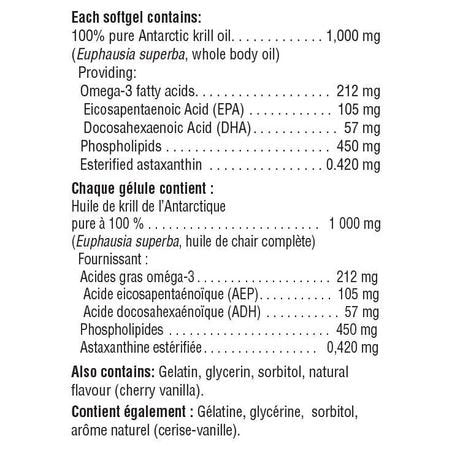 Jamieson Laboratories Omega Complete Pure Krill 1,000 mg Softgels, 30 Count