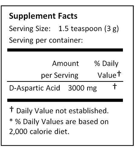 NuSci D-Aspartic Acid DAA Powder 1000 Grams