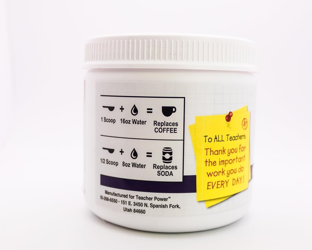 TEACHER POWER Sugar Free Energy Drink (The Original) Powder, 70 Servings