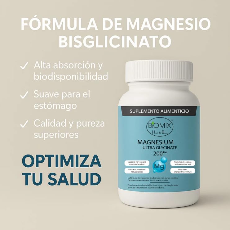 BIOMIX HEALTH & BEAUTY Magnesium Ultra Glycinate 200mg Fully Reacted Bisglycinate DRcaps Delayed Release, Zero Fillers, Deep Sleep, Stress Relief, Muscle 71 Capsules