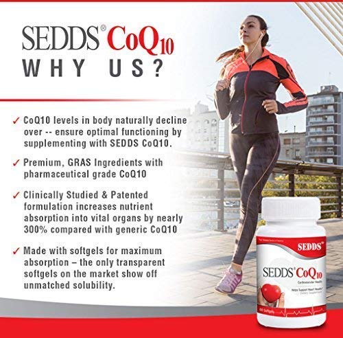 SEDDS CoQ10 Ubiquinol Cardiovascular Health Supplement Softgel 60