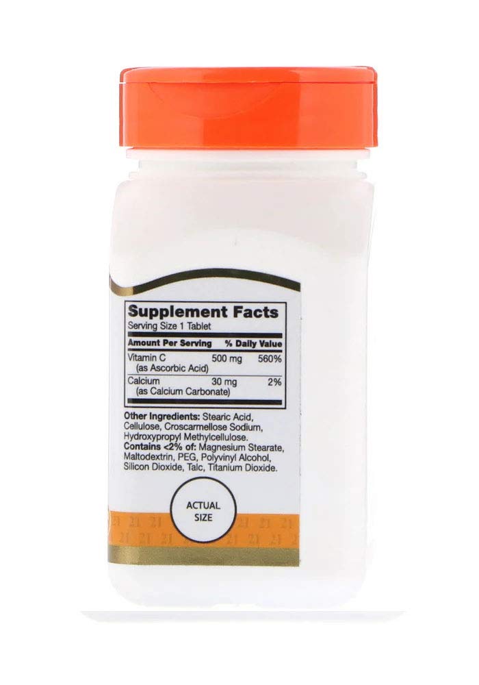 21st Century Vitamin C 500mg Time Release Tablets, 110 Count