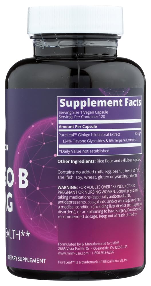MRM Ginkgo Biloba Capsule 1 Count