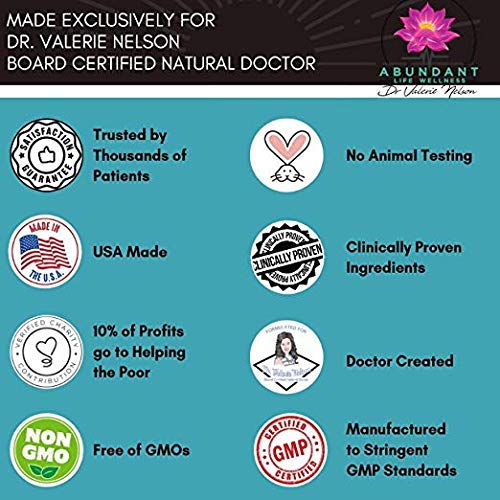 Dr. Valerie Nelson Melatonin Sleep Supplement with GABA, 5-HTP, L-Theanine - Sweet Dreams 60 Capsules