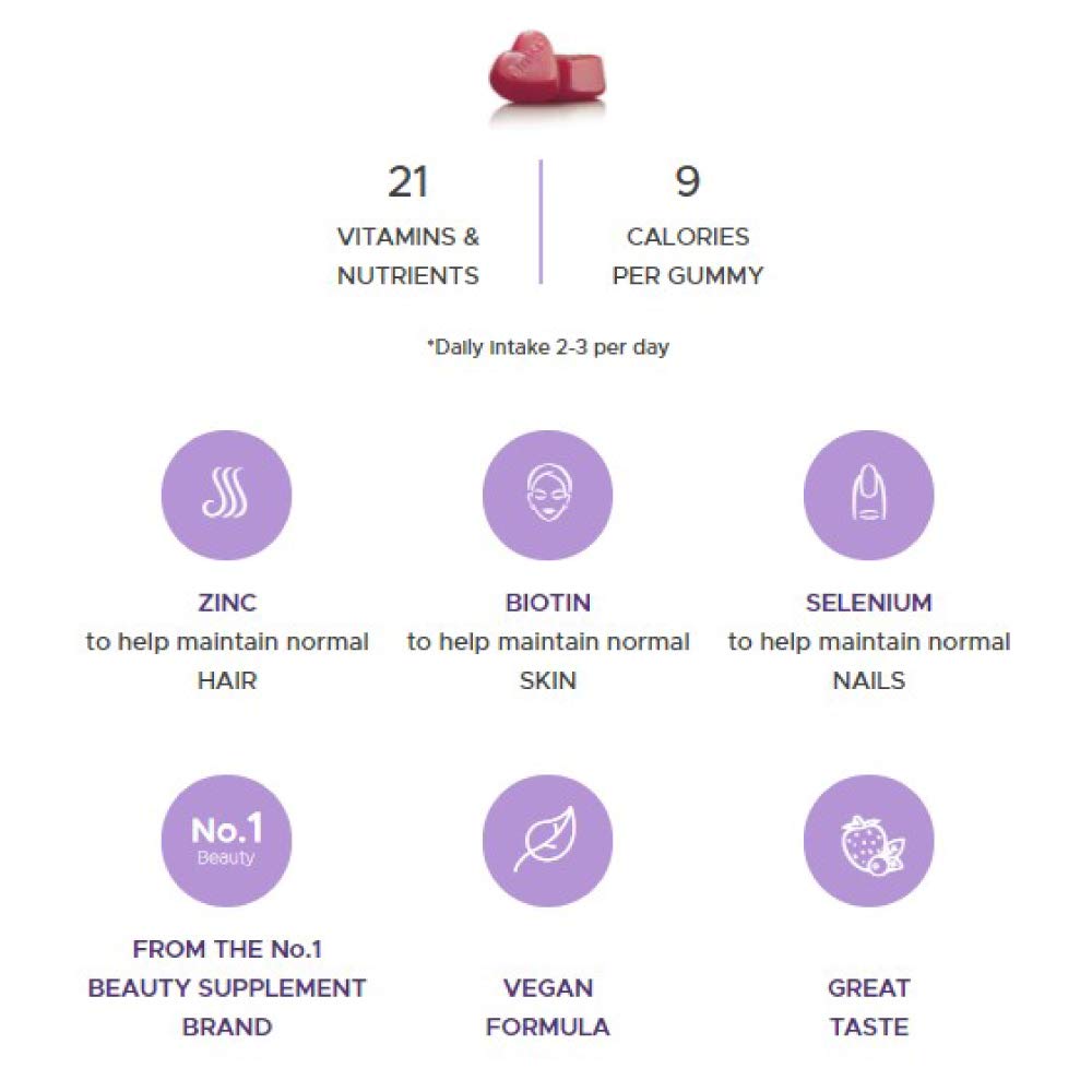 Perfectil Hair Crush Vitamin Gummies 60 Count